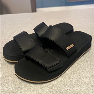 Cobian Black Slide Sandals
